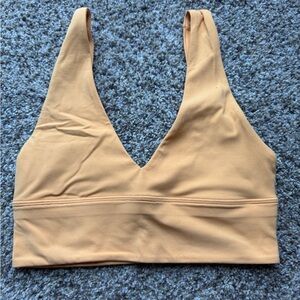 lululemon athletica Deep V Bralette in Light Tan